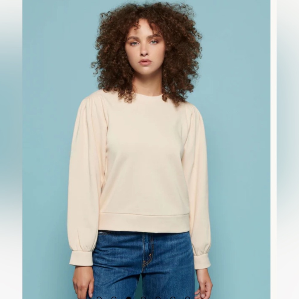 Nation LTD Cream Pullover Sweatshirt